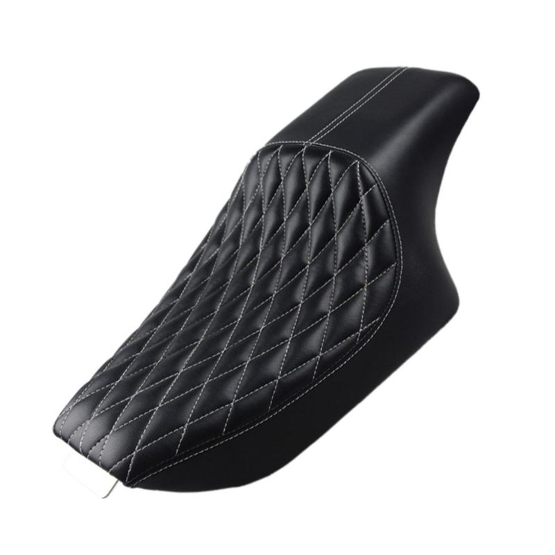 Motorcycle Black Leather Two Up Driver Front Rear Passenger Seat For Harley Sportster XL Iron 883 1200 48 Forty-eight 2004-2016