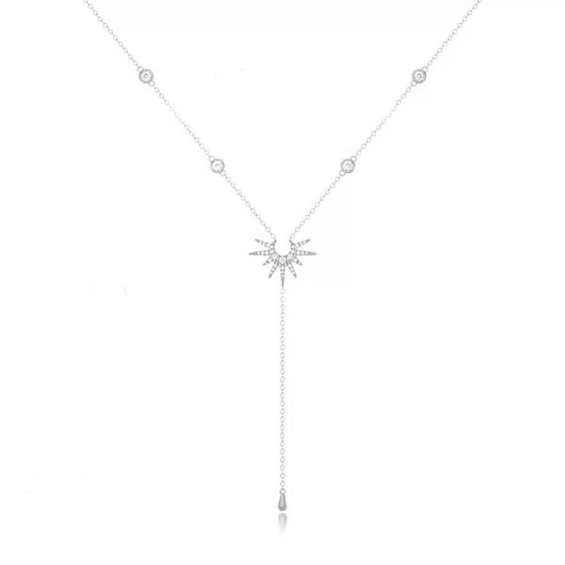 

Вінтажні Золотистого Кольору Довгі Ланцюжки Кулон Крапля Води для Жінок Прості Металеві Циркон Сонце Геометричні Китиця Чокер Естетика Прикраси