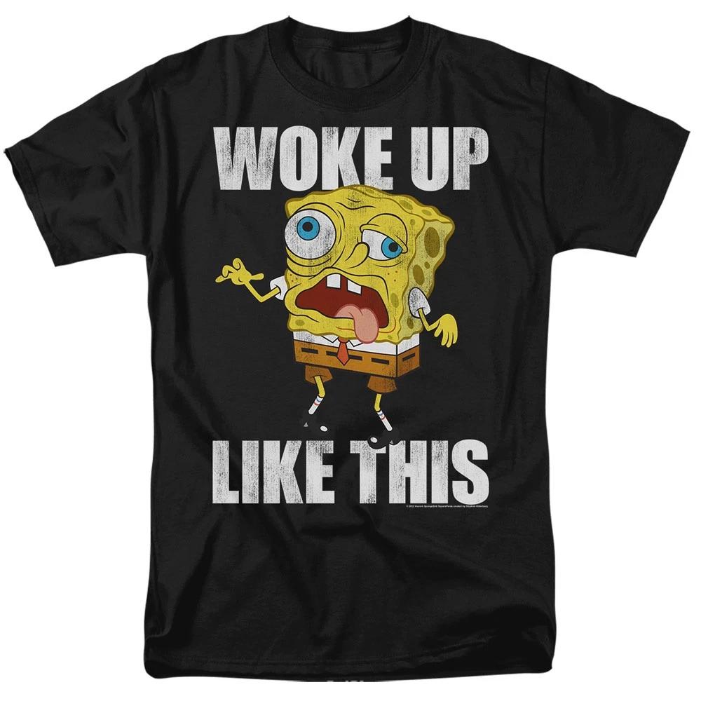 SpongeBob SquarePants - Woke Up Like This Meme - Men Children s T-shirt 100