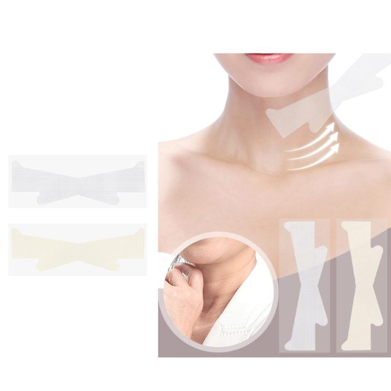 Reusable Facials Adhesive Strips For Instants Neck Tightening And Youthful Appearance 10 Sheets