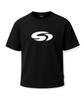 GRANDIOSITY Blur Symbol Logo Cotton Mesh Oversized Short Sleeve T-Shirt (Black)