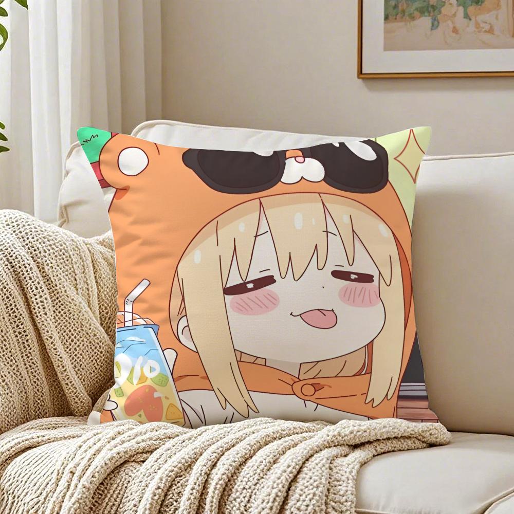 Sweet Yuri Japanese Manga AAsagao to Kasesan Cushion Cover Pillowcase Antidustmite living Room Sofa Decor Cushion Room