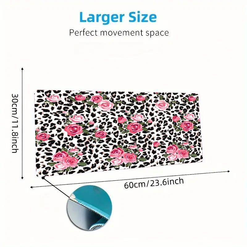 Leopard Art Color Mouse Pad Large Gaming Table Cushion Non-slip Laptop Tablet Big Mousepad XXL Mat Mini PC Playmat With Lock edge