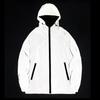 Hooded Fluorescent Men Windbreaker Casual Reflective Hip Hop Jacket Coat Male Clothing