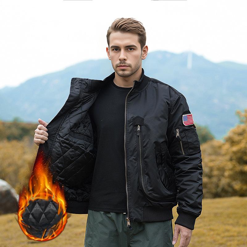 Winter Cotton-padded Men's Camouflage Coat Outdoor Multi-pocket Loose Tactical Jacket Military Wind Cold-proof Tooling Baseball Uniform