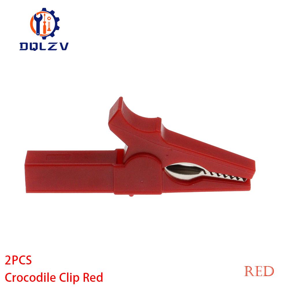 2PCS Battery Test Clip 55MM HV Alligator Clip For Banana Plug 4mm Multimeter Pen Cable Probes Crocodile Clip