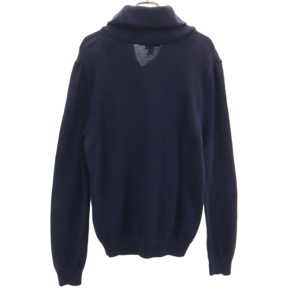 LAUREN RALPH LAUREN Long sleeve Shawl collar sweater M Navy knit Women Used