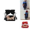 Princess Style Girl Bucket Bag With Bow And Dog Decoration For Kindergarten Daily Use