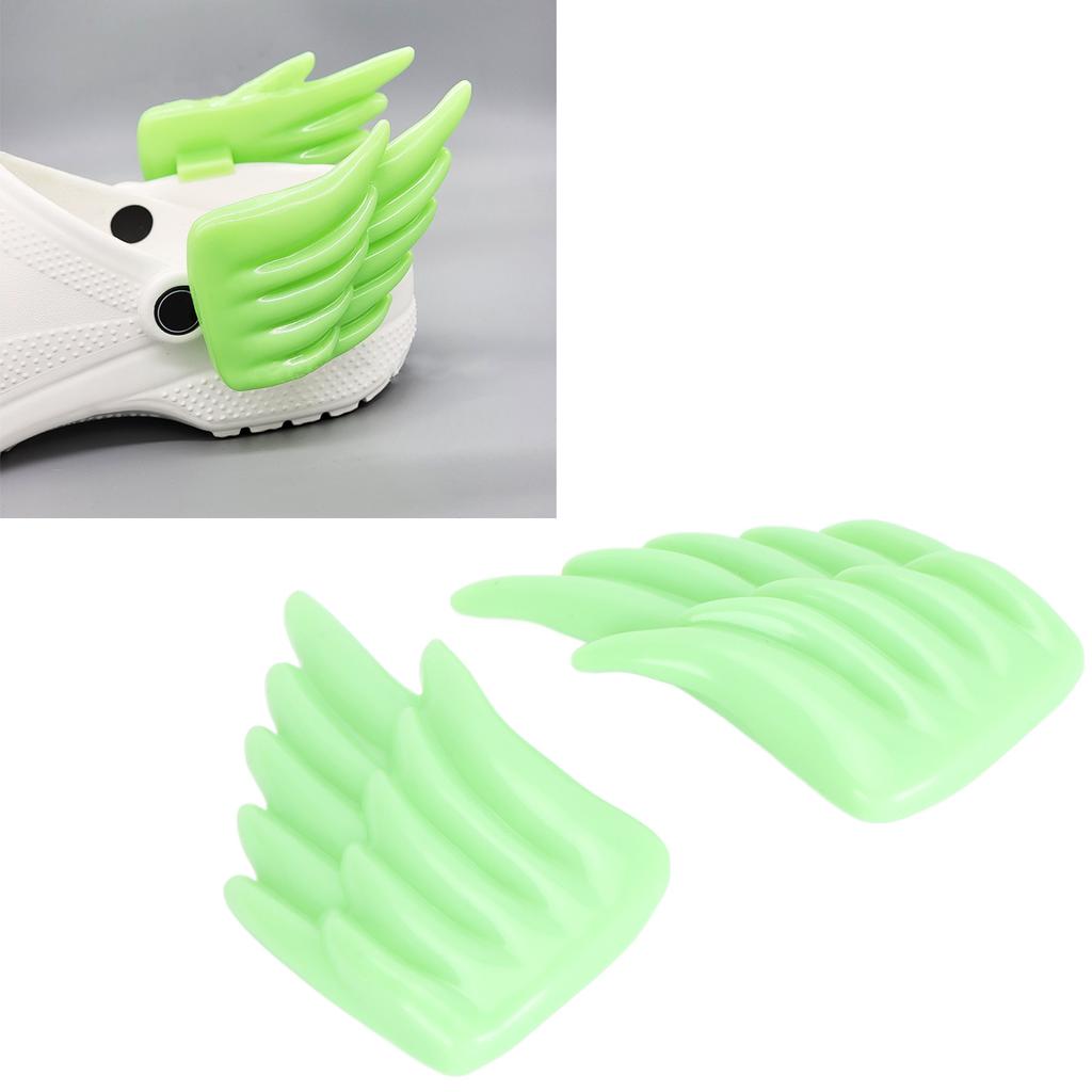 3D Wing Shoe Decor Innovative Shoe Accessory Tail Wing Pendant Shoe Attachment for Shoes with Holes