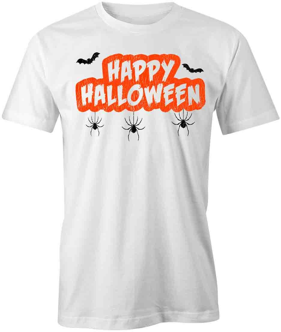 HAPPY HALLOWEEN TShirt Tee Short-Sleeved Cotton HOLIDAY CLOTHING S1WSA419 XXXL