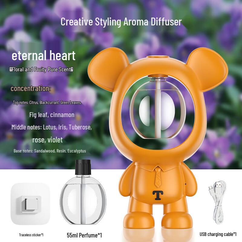 Мини-увлажнитель-аромадиффузор Hoban Мишка, мини, штекер CN (адаптер в комплекте)