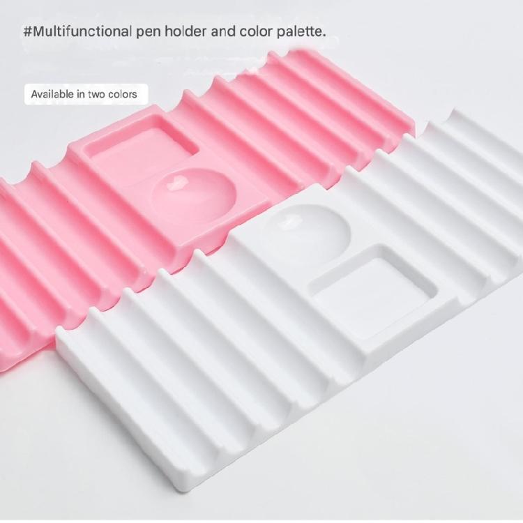 Effizientes Nagelwerkzeug-Managementsystem Für Stempelplatten Und Modellierpinsel Einfach Zugänglicher Nail-Art-Pinselhalter