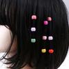 100 Pcs Mini Hair Claw Clips For Women Girls Cute Candy Colors Beads Headwear