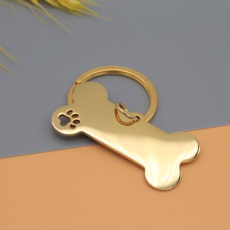 

Жетон для собаки из нержавеющей стали с лазерной гравировкой в виде отпечатка лапы и кости для идентификации питомца