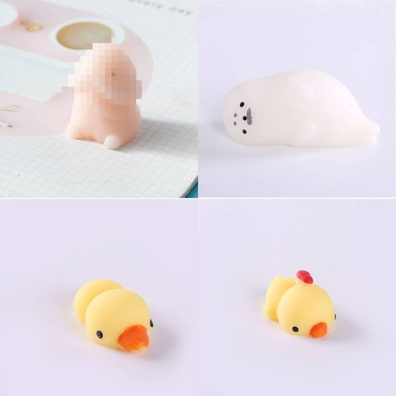 Funny Mochi Soft Animal Squeeze Stretch Compress Squishy Decompression Dolls Toy