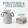 Fabric Storage Bin Foldable Home Organizer Bin Durable Storage Basket  Home