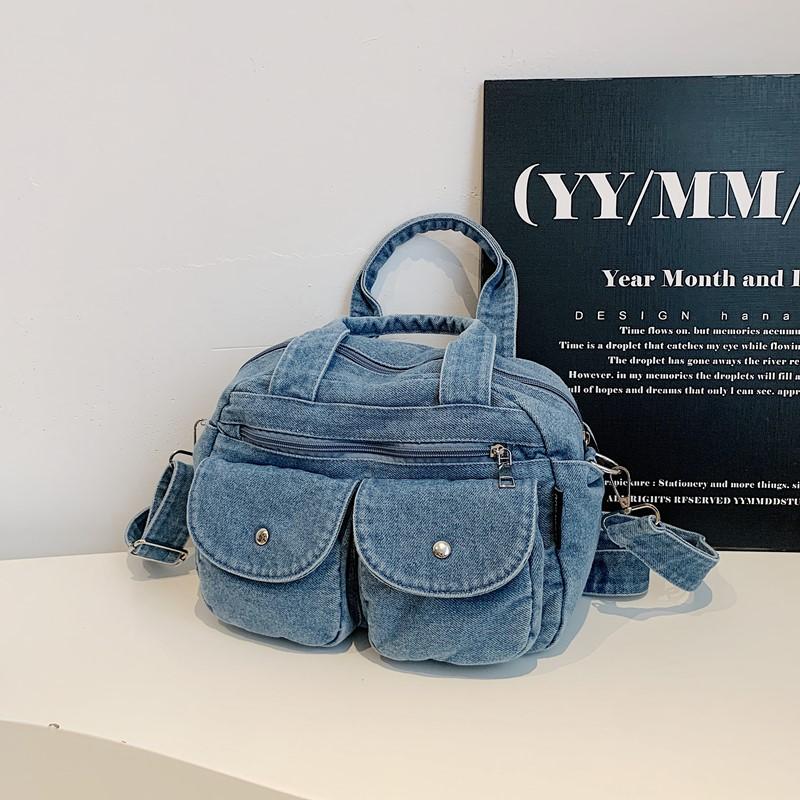 Borsa a tracolla casual alla moda da donna Borsa a spalla in denim di alta qualità Borsa tote di grande capacità Borse a mano multifunzionali da donna