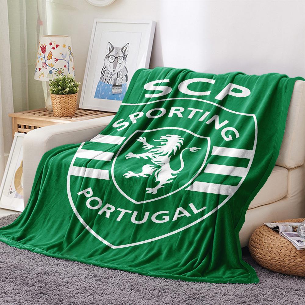 Sporting CP Print Flannel Blanket, High Quality Comfortable for All Seasons, Home Decor, Warmth and Comfort, Perfect for Christmas Gifts