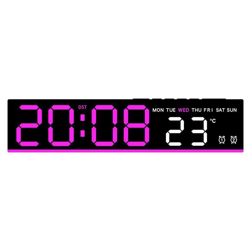 LED Multi-Functional Alarm Clock with Ambient Light and Simple Design, Model 5523