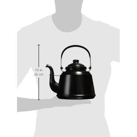 DutchWest Japan Retro Enamel Induction Kettle, Compatible, Navy, RTK-05, 2.3L