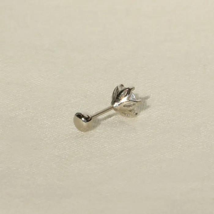 [14K Gold] Dia 0.3 Carat Lab Diamond Piercing