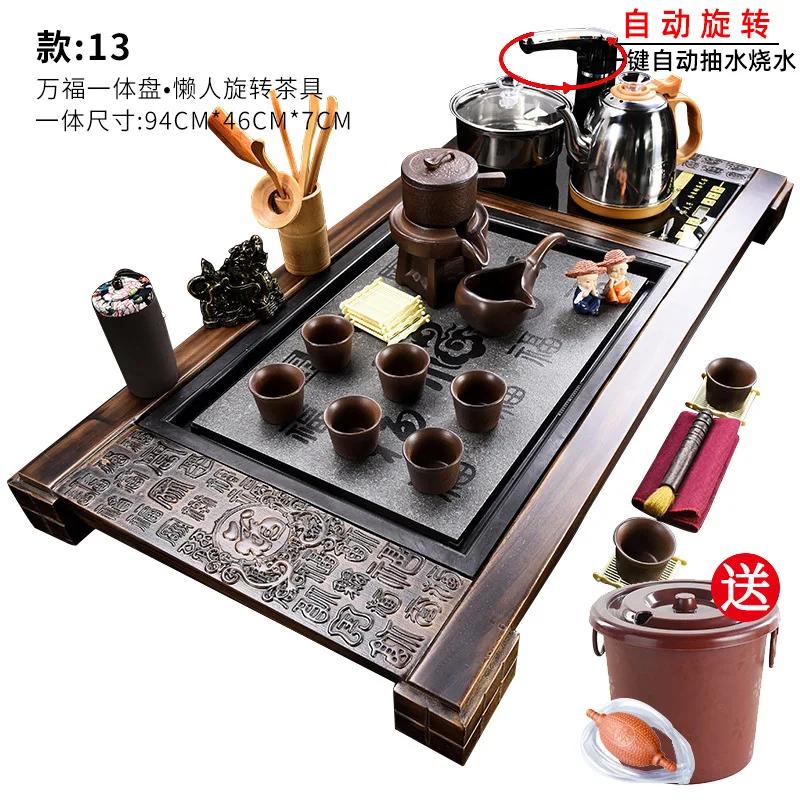 Purple Clay Chinese Tea Cup Set Porcelain Vintage Simple Kung Fu Luxury Tea Set Strainer Juego De Te Household Products DG50TS