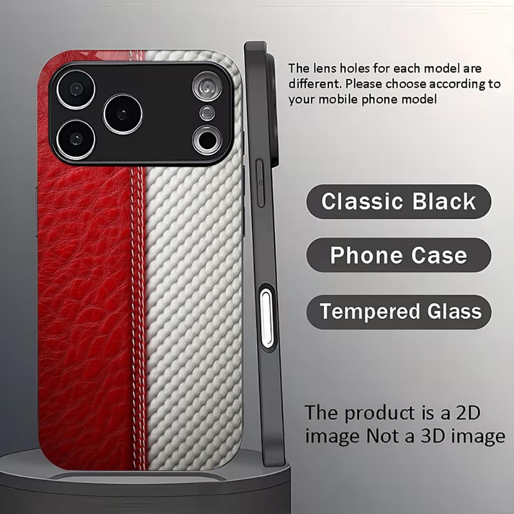 Proteggi custodia per telefono di lusso, texture squisita, di fascia alta, custodia in vetro per iPhone 17161514131211pm Pro Plus Resistente alle cadute