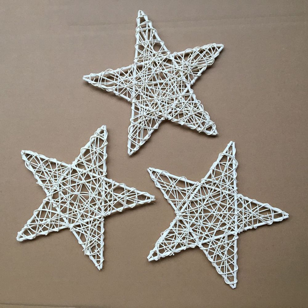 DIY Handicraft Wedding Party Supplies Photography Prop Christmas Decoration Indonesian Vine Woven Wreaths Rattan Star Supplies