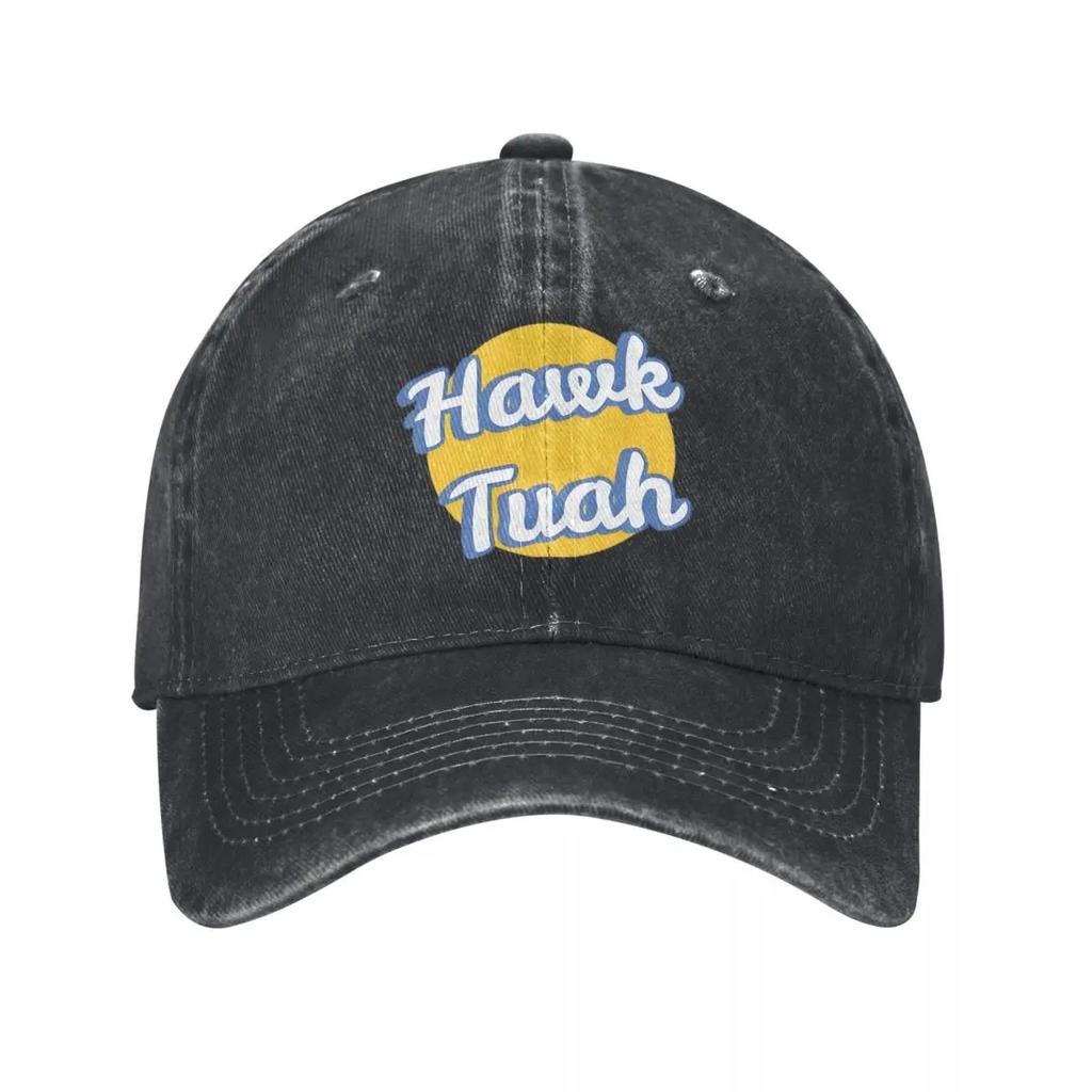 Hawk Tuah Spit On That Thang 24 Baseball Caps Retro Distressed Denim Funny Snapback Hat Unisex Women Outdoor Activities Caps Hat