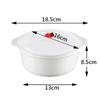 Microwave Oven Special Box Household Plastic Heating Fresh Keepeing Box with Lid Steamed Bun Instant Noodles Kitchen Bowl