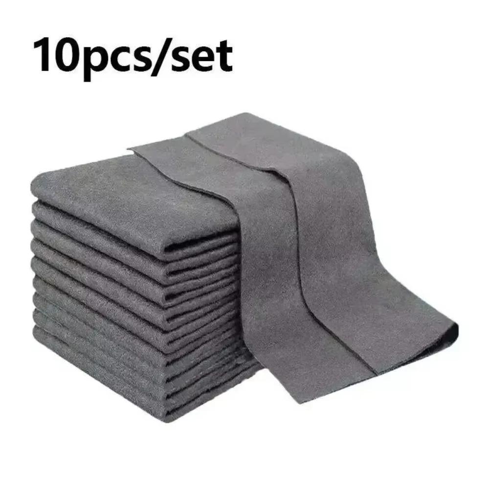 10Pcs/Set Thickened Cleaning Cloth Reusable No Trace Magic Cleaning Cloths Quickly Clean No Watermark Washing Rag Kitchen