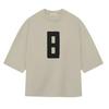 ESSENTIALS Season 8 Trendy American Loose Fit High Street Number 8 Short-Sleeve T-Shirt for Men and Women