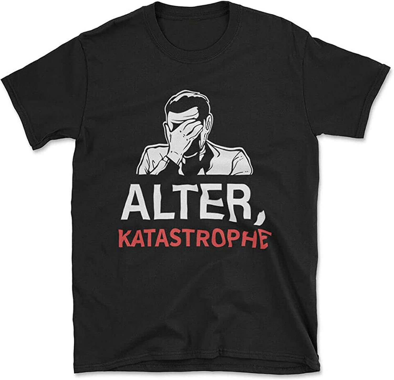 Age Disaster Facepalm Men Gift T-Shirt Black L чёрный