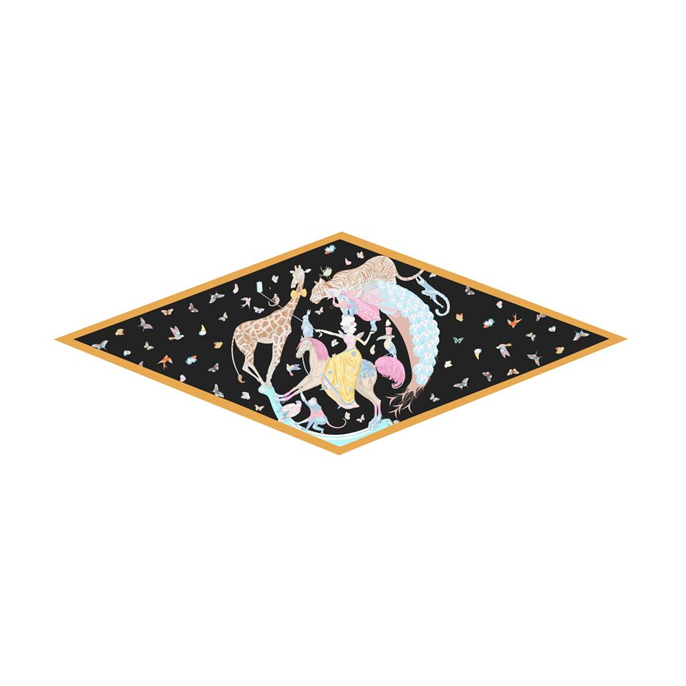 Diamond Scarf Fly Horse Print Brand Silk Scarves Wraps Women Luxury Bandana Headband Lady Hijabs Foulards Neckerchief Shawl