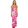 2025 Backless Waist-Hugging Print Beach Dress