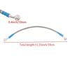 39cm Motorcycle Brake Oil Hose Pipe Line Kit Stainless Steel Braided Universal