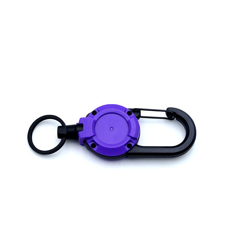Outdoor Tactical Easy-Pull Telescopic Wire Rope Multifunction Keychain - Anti-Lost, Easy-Rebound