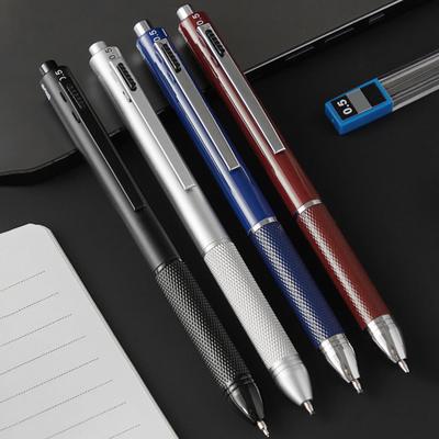 Automatisch erkennender Stift Mehrfarbiger Kugelschreiber Glatt schreibender Stift Austauschbare Stiftminen Metall-Signierstift