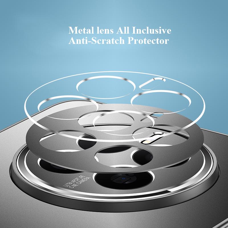 For Huawei Mate 60 50 50E 40 40E 30 30E Pro Plus Metal lens all inclusive Protector Back Plating PC Matte Frosted Anti fingerprint Cover Case Shell