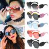 Oversized Ladies Large Women Sunglasses Designer Half Frame Retro 2018 Fashion
