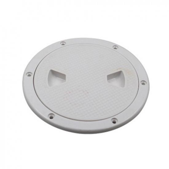 ABS White Round Boat Yacht Marine Out Deck Plate pection Access Hatch Cover
