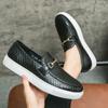 Fashion Leather Shoes Formal Personality Design Tenis Men De Hombre Moccasins Tenis Caballero Designer Sneakers Fashion Dress
