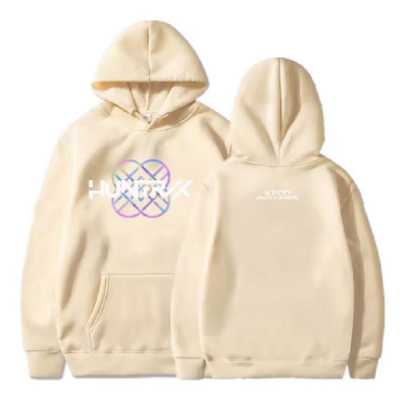 KPop Demon Hunters Huntrix Logo Hoodie Women Men Clothing Loose Fleece Movie Printing 2025 Pullovers Graphic Hoodies Female Top