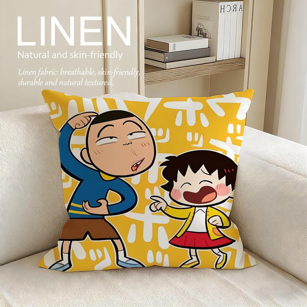 Kids Chibi Marukochan Cushion Cover Pillowcase Set Pcs X X Breathable Washable Sofa Cushion Cover