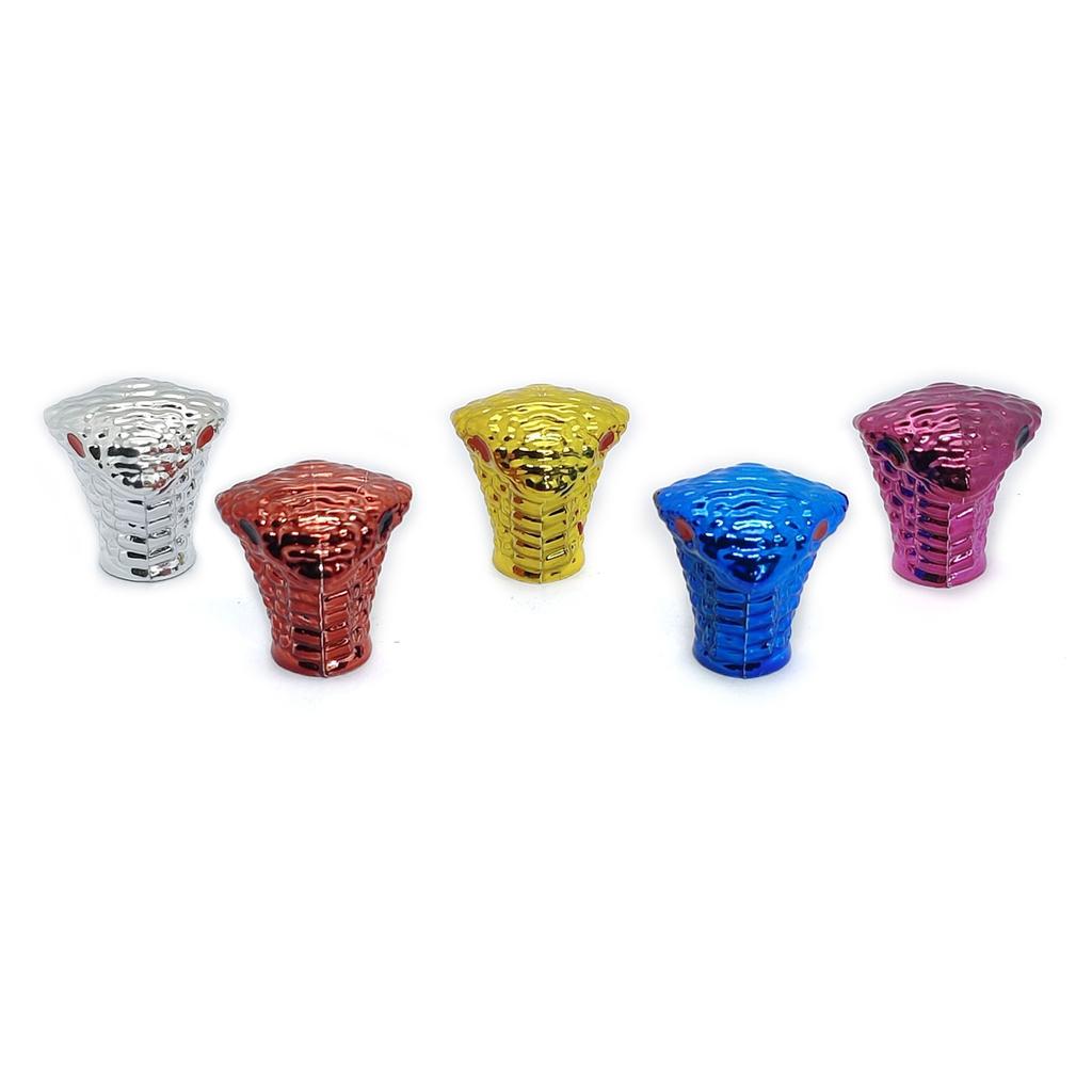 4pcs Tire Valves Stem Cover Snake Head Shape Tire Valves S Dustproof Air Valves Lids Air Protections for Truck Wheel
