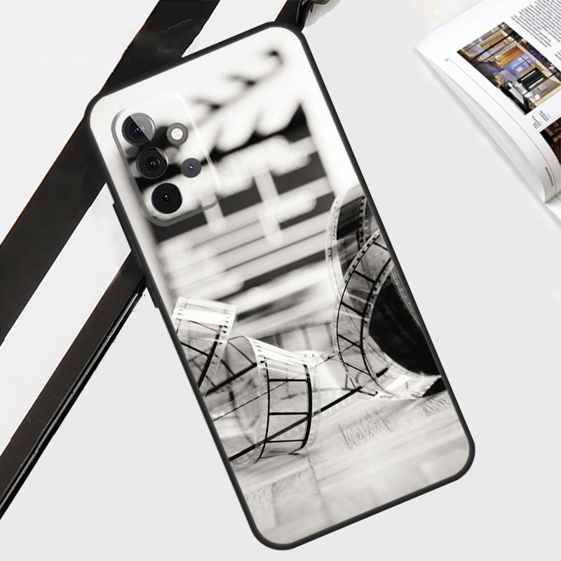 Film Clapperboard Case For Samsung Galaxy A55 A35 A15 A56 A36 A26 A16 A06 A54 A34 A14 A12 A22 A32 A52 A13 A53