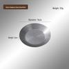 Retro Stainless Steel Round Snack Plate - Old-fashioned Barbecue Sauce Tray with Bone Dish Design