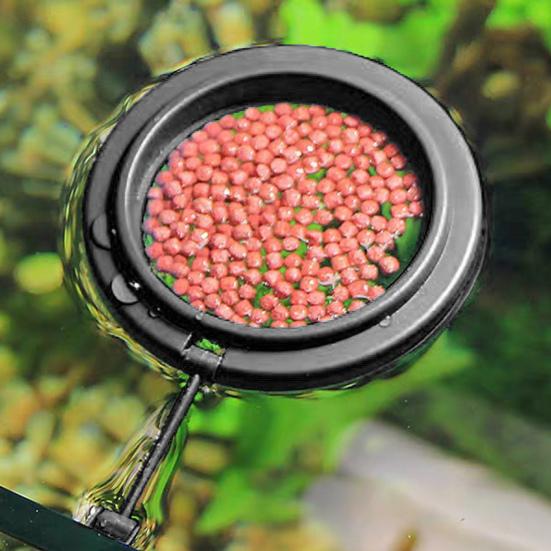 Kroužek na krmení pro ryby Pevná plocha na krmení Závěs na tácek Plastové akvárium Plovoucí kroužek na krmení pro ryby s přísavkou pro zlatou rybku Guppy Betta