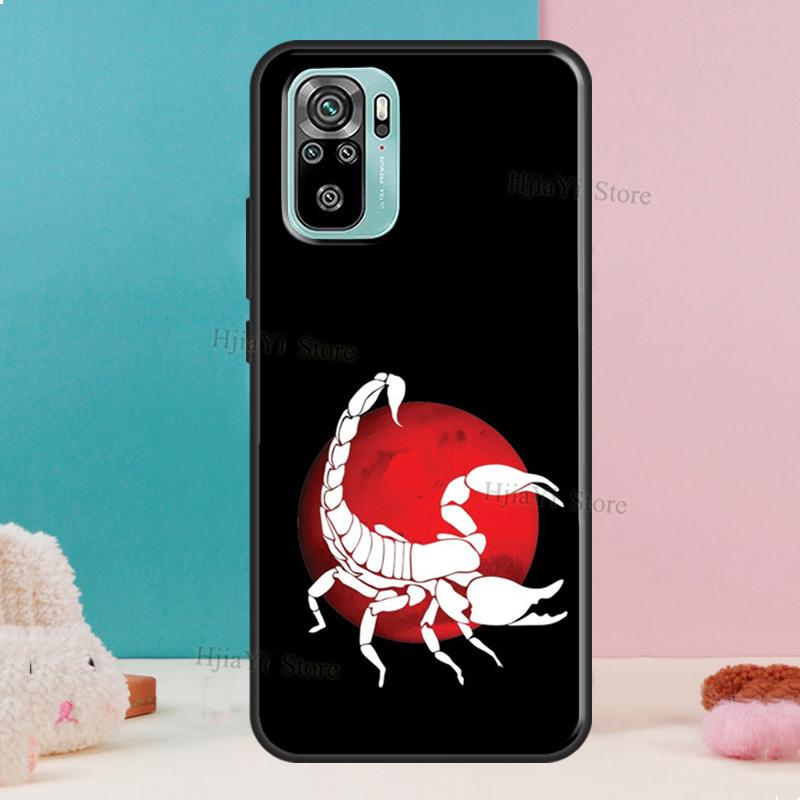 Scorpion For Xiaomi Redmi Note 11 Pro 11S 10S 9S Note 8 9 10 Pro Phone Case For Redmi 10 9 9T 9C 9A