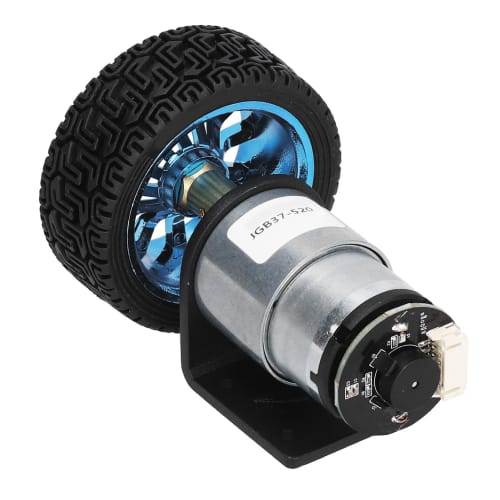High-Performance Encoder Motor Set for Balance Cars - CCW and CW Shaft DC Gear Motor (333RPM) with Bracket Wheel, Pure Copper Winding, and Precision M